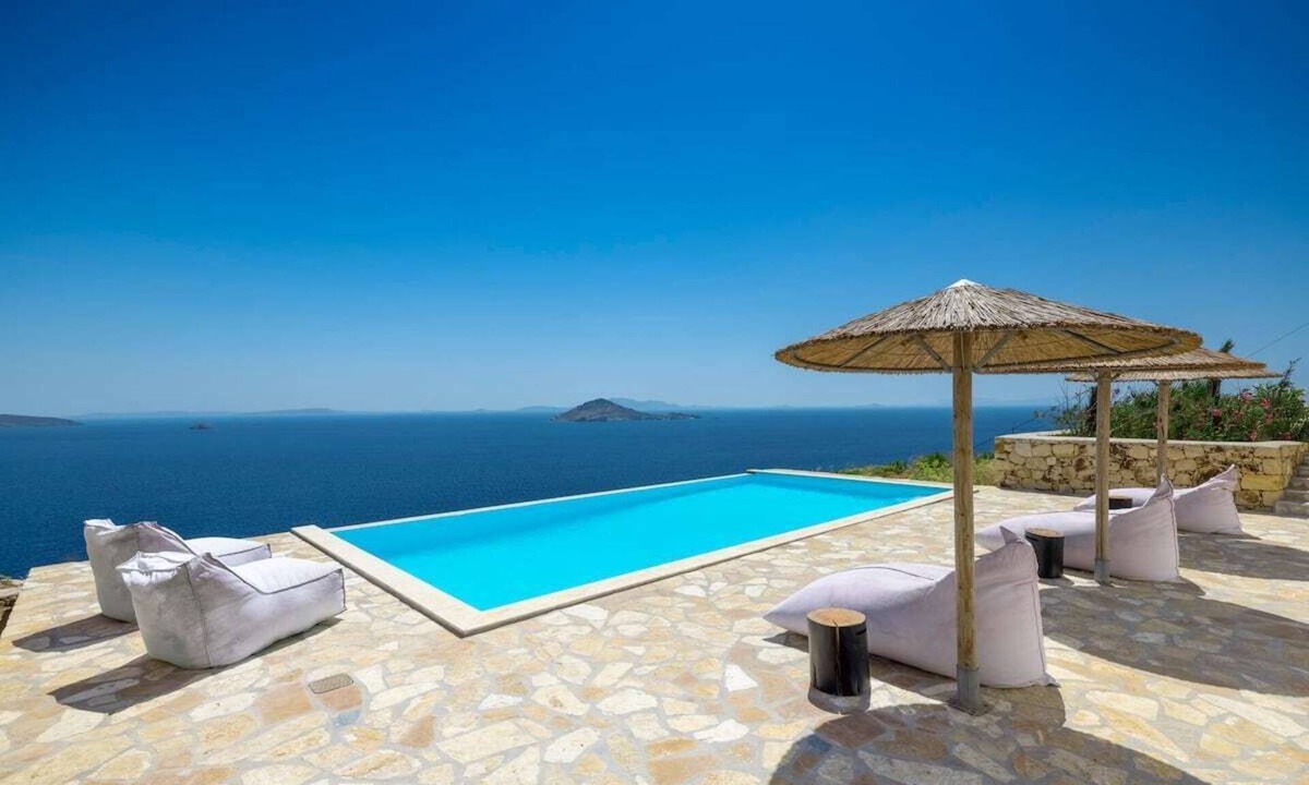 Sapsila Villa | Slow Luxury Patmos Hideaway with panorama and pool Villa Tatyana