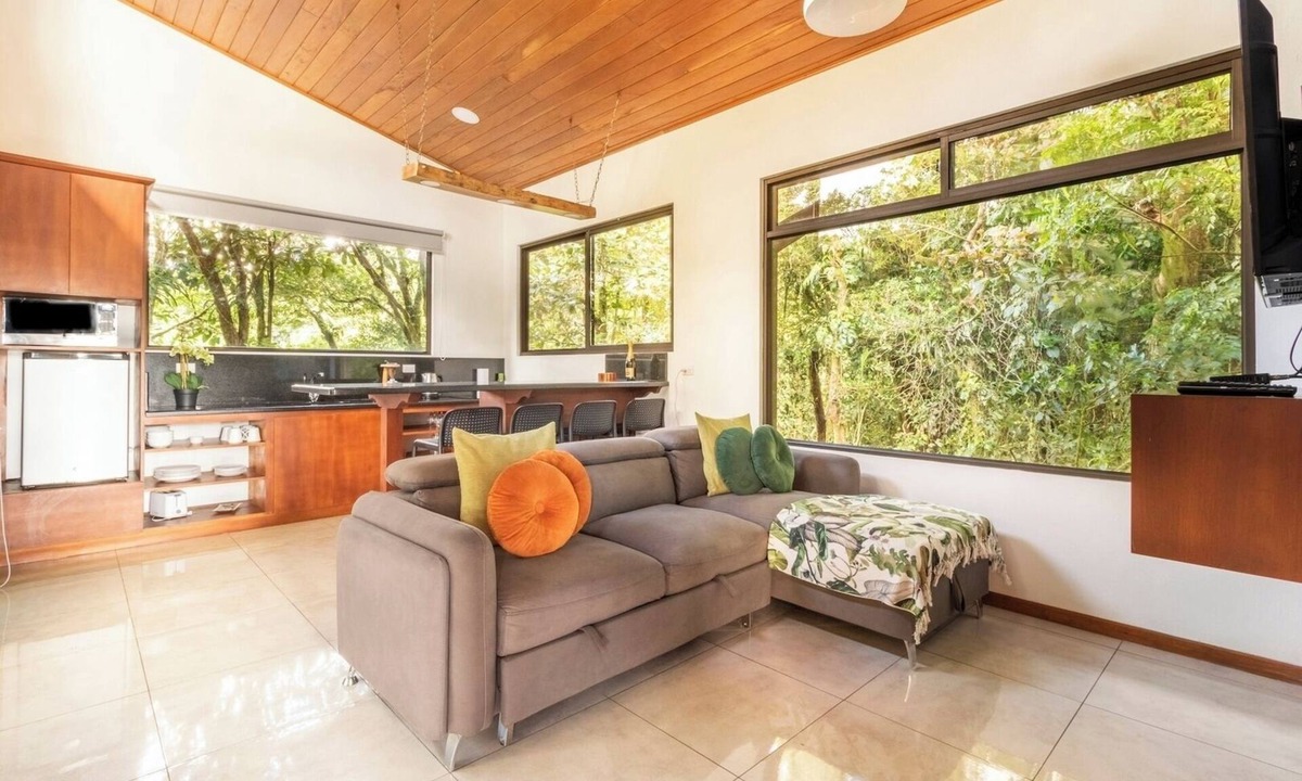 Quebrada Grande Apartment | Sunset Views Over the Cloud Forest Steps from Zip Lines, Farm & Wine