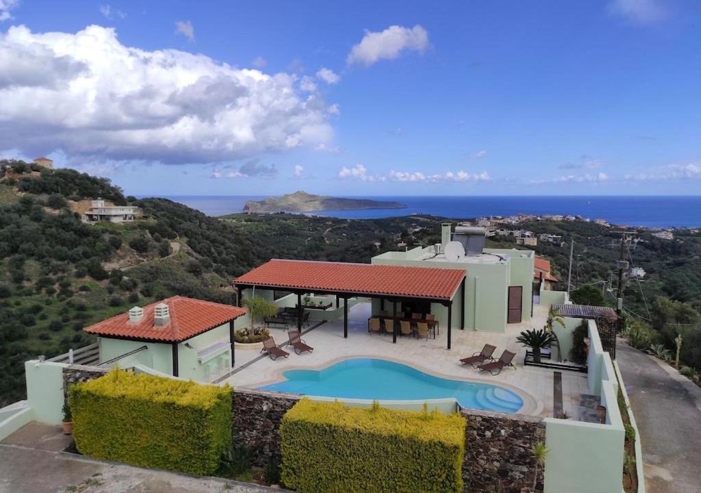Stalos Villa | Villa Chloe - Amazing view Villa with swimming pool