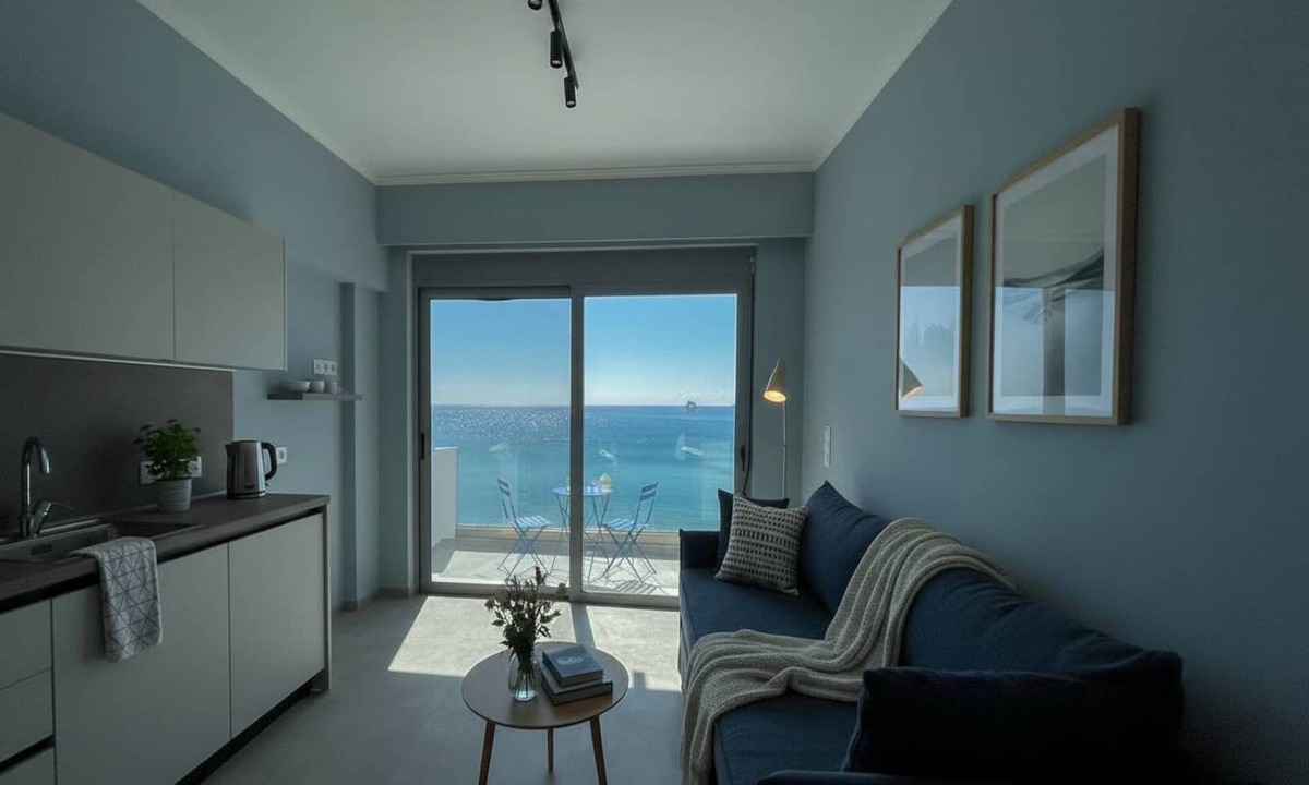 Haraki Apartment | Waterfront Stay in Charaki