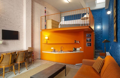 Psirri Apartment | Architect designed studio (EP7R). Green rooftop!