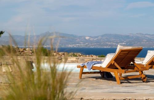 Chrissi Akti Villa | Kallirroe Deluxe Villa with Sea View and Pool