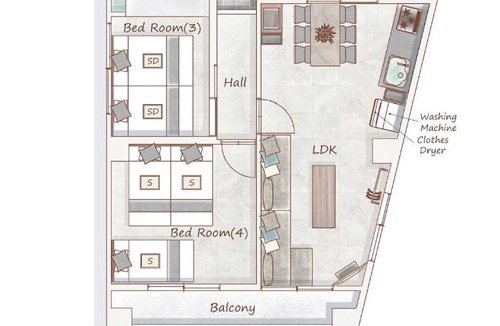 Atsuta-ku Apartment | Oyadoya Atsuta301名古屋20分地下鉄歩9分子連れ歓迎最大6名無料駐車場1台