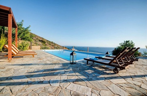Gavrio Villa | Private Pool & Breathtaking Panoramic Sea View *-