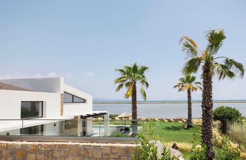 Nea Propontida Villa | Signature VIlla- 360 View of Lagoon & Sea BBQ + Private Pool