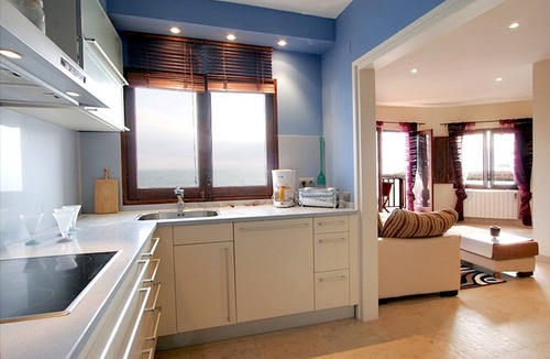 Sitges Apartment | Sitges. Mediterranean Balcony. Amazing views. Beach and pool. A/C. Parking. WIFI