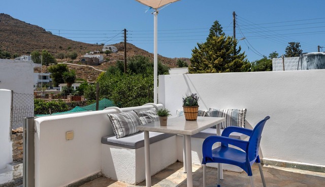 Apartment In A Hotel 'Pico Bello Patmos 10' with Mountain View, Wi-Fi and Air Conditioning
