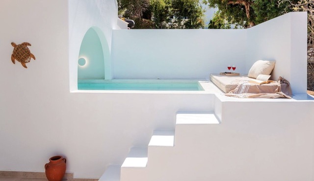 Cycladic Retreat with Olive Garden, 5 Minutes from the Beach