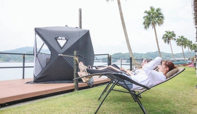 Facing cabin for 4 people Panoramic sauna pre/Matsuura City Nagasaki