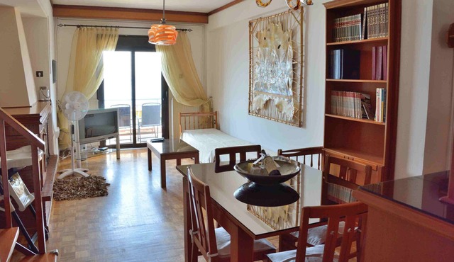 Fully equipped house with view to the Aegean sea