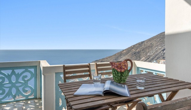 Holiday Home 'Olympos Blue' with Sea View, Wi-Fi and Air Conditioning
