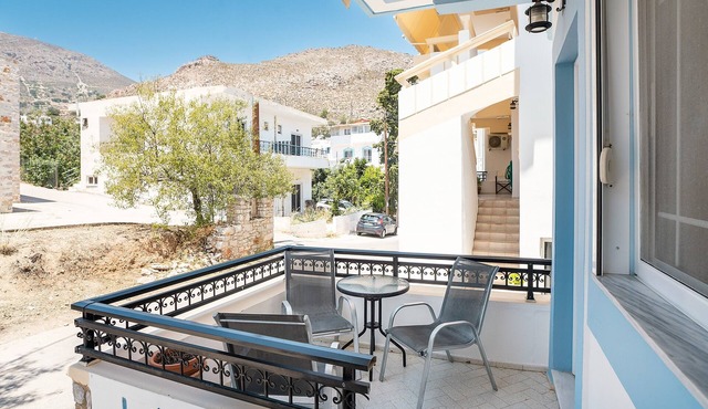 Holiday Home 'Olympus Tilos Apt Double A1 ' with Mountain View, Wi-Fi and Air Conditioning