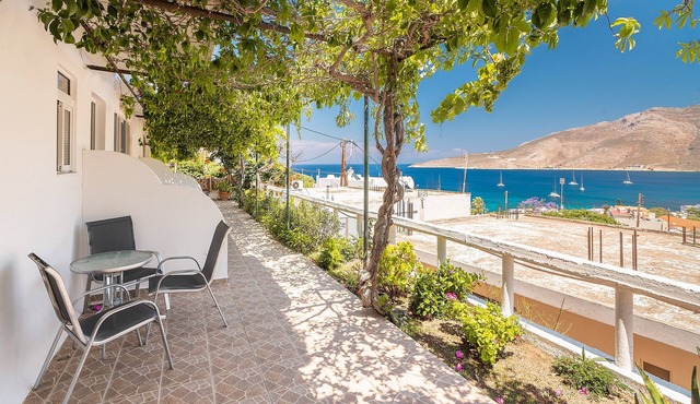 Holiday Home 'Panorama Tilos Apt A' with Sea View, Wi-Fi and Air Conditioning
