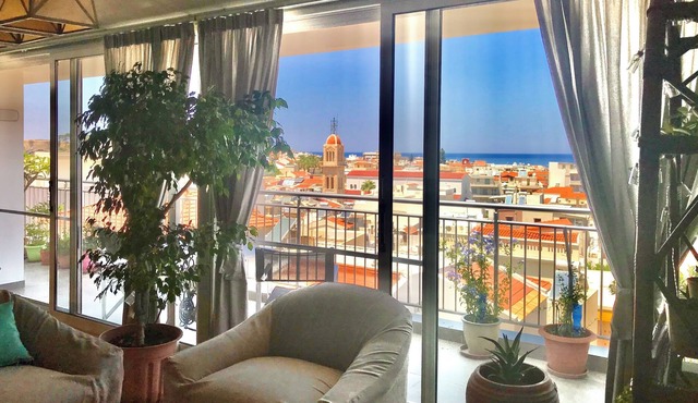 Ioanna's central penthouse with unlimited views