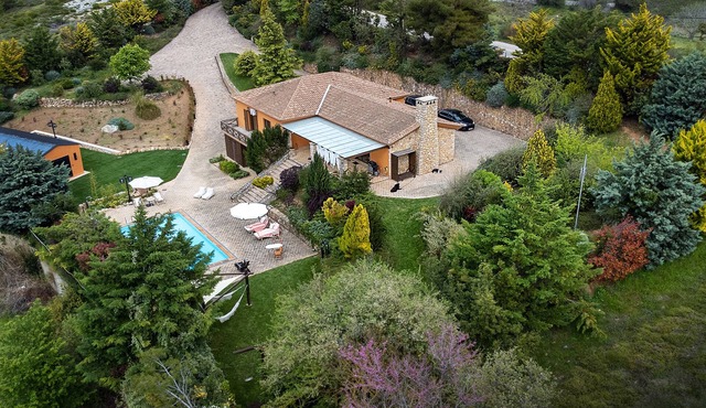Mediterranean villa with private pool, just 40klm from Athens