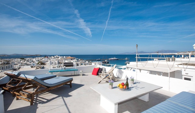 Mykonos Town Panorama with Private Terrace
