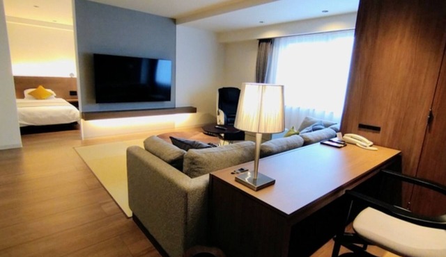 NonsmokingJapaneseWestern living twin room bre/Rishirigun Hokkaidō