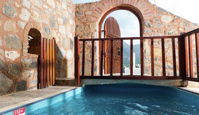 Stone House in Elounda with Gulf Views