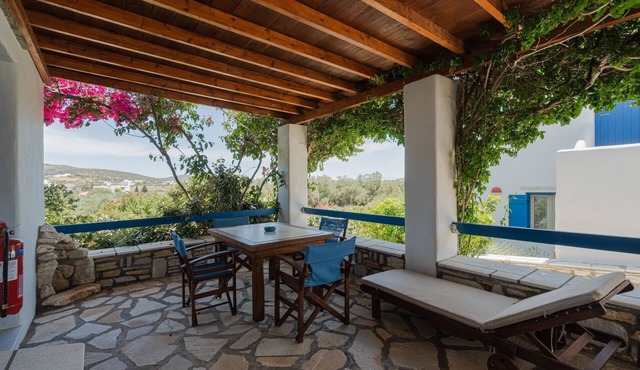 Studio Apartment "Maria's Village One Bedroom House 4" with Sea View, Private Terrace & Wi-Fi