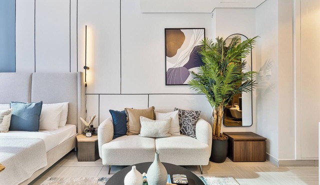 Upscale Studio near Dubai Hills Mall w/Pool & Gym