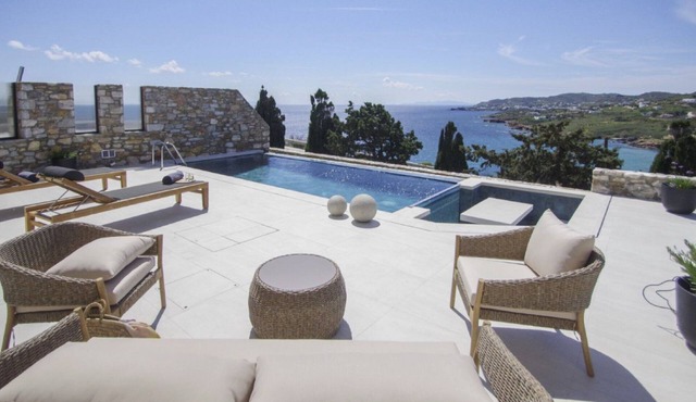 Villa Marenthe | 3 BDR | Sea Views | Pool | Syros