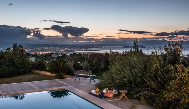 Villa Mariposa- Panoramic Sea View - Near Chania City - Private Pool - Spacious